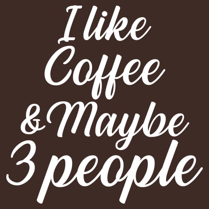 I Like Coffee & Maybe 3 People Cooling Performance Crew T-Shirt