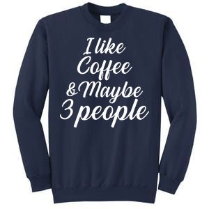 I Like Coffee & Maybe 3 People Sweatshirt