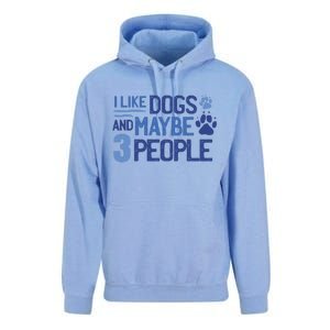 I Like Dogs And Maybe 3 People Unisex Surf Hoodie