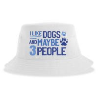 I Like Dogs And Maybe 3 People Sustainable Bucket Hat