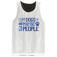 I Like Dogs And Maybe 3 People Mesh Reversible Basketball Jersey Tank