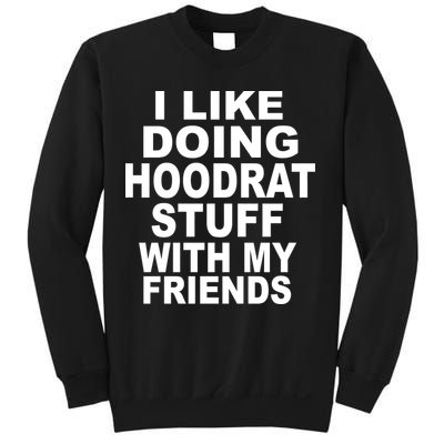 I Like Doing Hoodrat Stuff With My Friends Sweatshirt