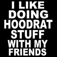 I Like Doing Hoodrat Stuff With My Friends Drawstring Bag