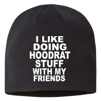 I Like Doing Hoodrat Stuff With My Friends Sustainable Beanie