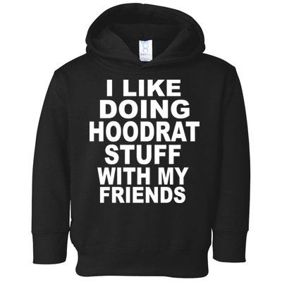 I Like Doing Hoodrat Stuff With My Friends Toddler Hoodie