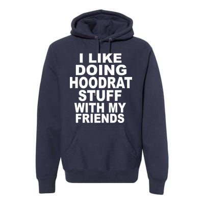 I Like Doing Hoodrat Stuff With My Friends Premium Hoodie