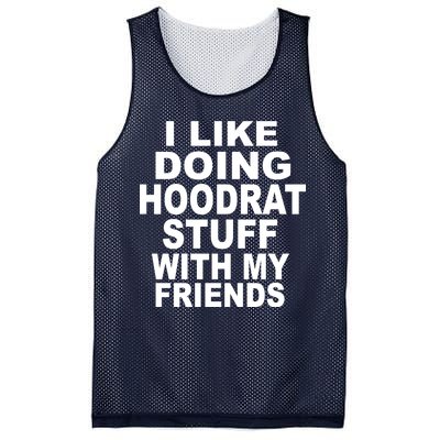 I Like Doing Hoodrat Stuff With My Friends Mesh Reversible Basketball Jersey Tank