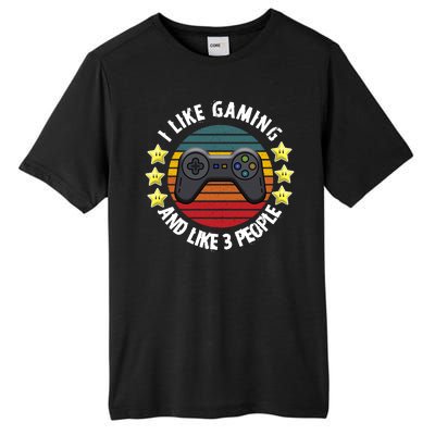 I Like Gaming And Like 3 People Tall Fusion ChromaSoft Performance T-Shirt