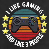 I Like Gaming And Like 3 People Golf Towel