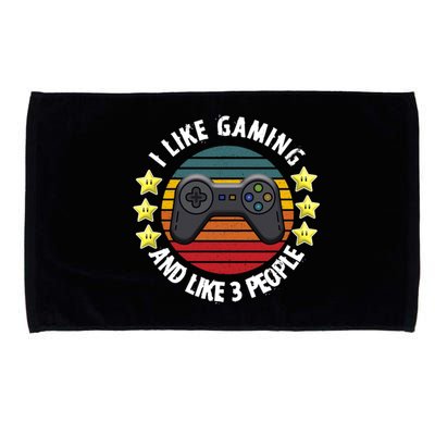 I Like Gaming And Like 3 People Microfiber Hand Towel