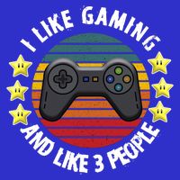 I Like Gaming And Like 3 People 16 in Basic Backpack