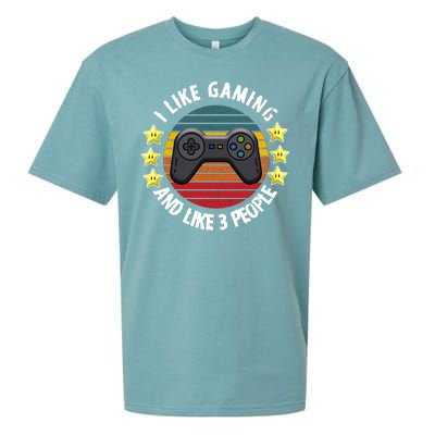 I Like Gaming And Like 3 People Sueded Cloud Jersey T-Shirt