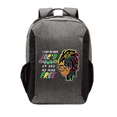 I Like Hair Loc'd Up And My Mind Free Vector Backpack