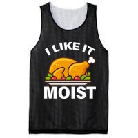 I Like It Moist Funny Turkey Thanksgiving Dinner Mesh Reversible Basketball Jersey Tank
