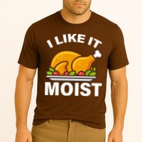 I Like It Moist Funny Turkey Thanksgiving Dinner Cooling Performance Crew T-Shirt