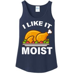 I Like It Moist Funny Turkey Thanksgiving Dinner Ladies Essential Tank