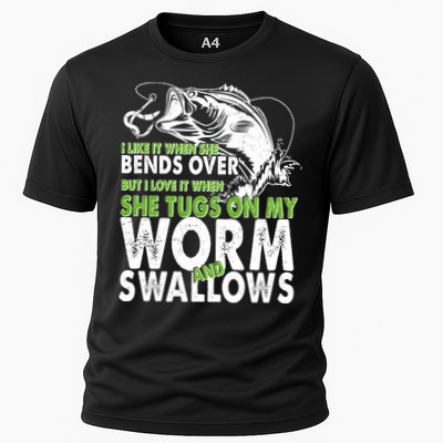 I Like It When She Bends Over Fishing Bait Performance Shirt