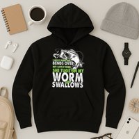 I Like It When She Bends Over Fishing Bait Hoodie