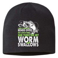 I Like It When She Bends Over Fishing Bait Sustainable Beanie