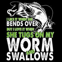 I Like It When She Bends Over Fishing Bait Mesh Reversible Basketball Jersey Tank