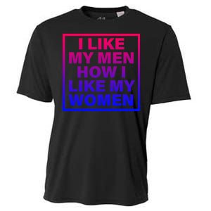 I Like My Men How I Like My Women Funny Bi Pride Cooling Performance Crew T-Shirt