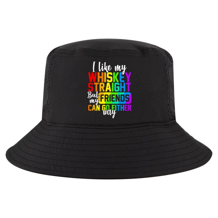 I Like My Whisky Straight But My Friends Can Go Either Way Cool Comfort Performance Bucket Hat