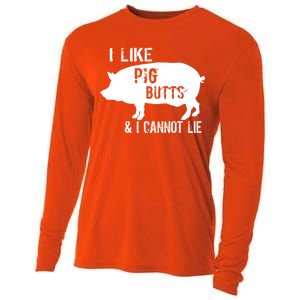 I Like Pig Butts & I Cannot Lie Cooling Performance Long Sleeve Crew