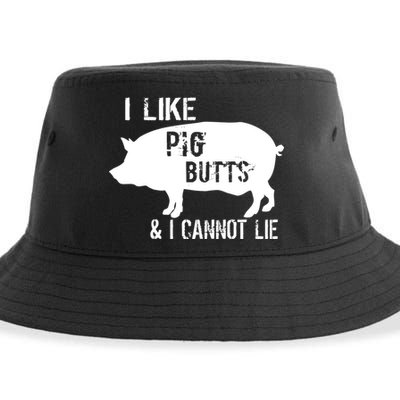 I Like Pig Butts & I Cannot Lie Sustainable Bucket Hat
