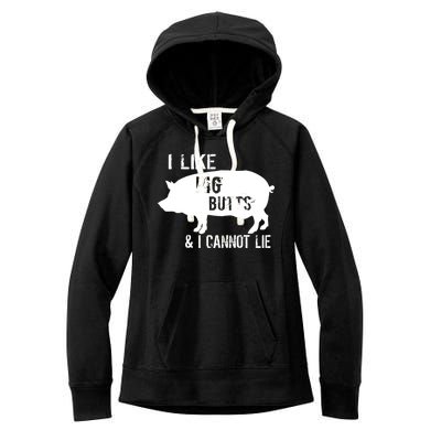 I Like Pig Butts & I Cannot Lie Women's Fleece Hoodie