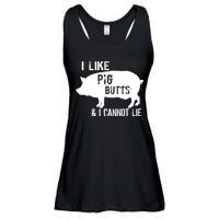 I Like Pig Butts & I Cannot Lie Ladies Essential Flowy Tank