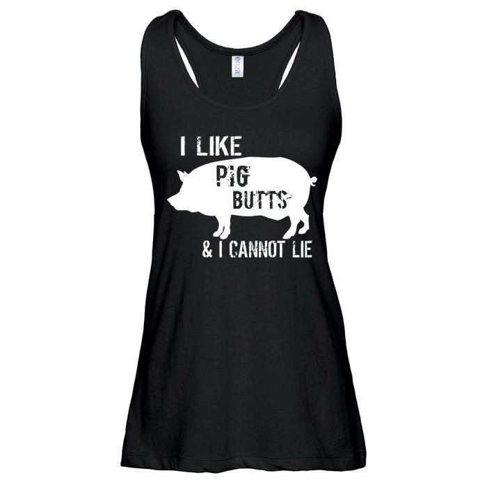 I Like Pig Butts & I Cannot Lie Ladies Essential Flowy Tank