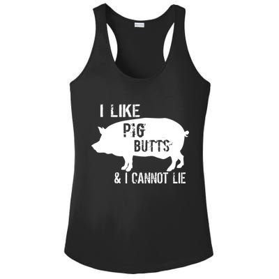 I Like Pig Butts & I Cannot Lie Ladies PosiCharge Competitor Racerback Tank