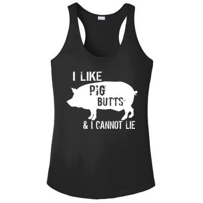 I Like Pig Butts & I Cannot Lie Ladies PosiCharge Competitor Racerback Tank