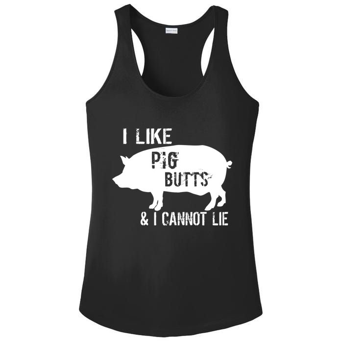 I Like Pig Butts & I Cannot Lie Ladies PosiCharge Competitor Racerback Tank