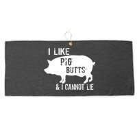I Like Pig Butts & I Cannot Lie Large Microfiber Waffle Golf Towel