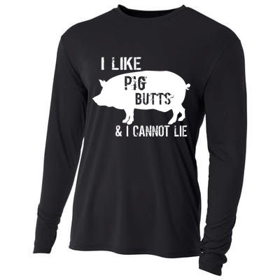 I Like Pig Butts & I Cannot Lie Cooling Performance Long Sleeve Crew