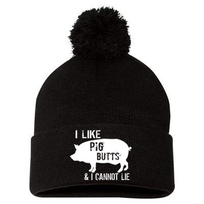 I Like Pig Butts & I Cannot Lie Pom Pom 12in Knit Beanie