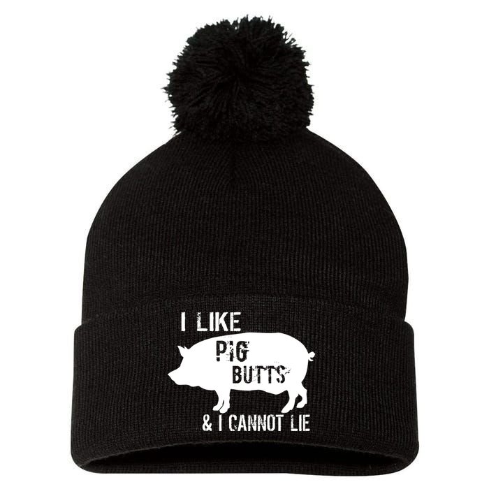 I Like Pig Butts & I Cannot Lie Pom Pom 12in Knit Beanie