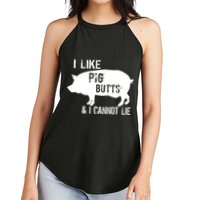 I Like Pig Butts & I Cannot Lie Women's Perfect Tri Rocker Tank