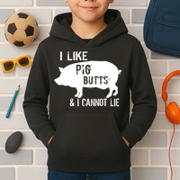 I Like Pig Butts & I Cannot Lie Kids Hoodie