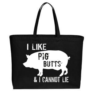 I Like Pig Butts & I Cannot Lie Cotton Canvas Jumbo Tote