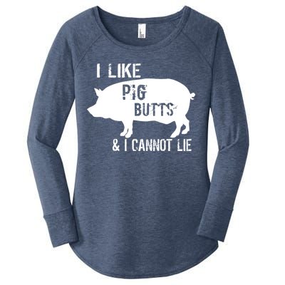 I Like Pig Butts & I Cannot Lie Women's Perfect Tri Tunic Long Sleeve Shirt