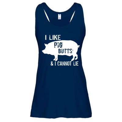 I Like Pig Butts & I Cannot Lie Ladies Essential Flowy Tank