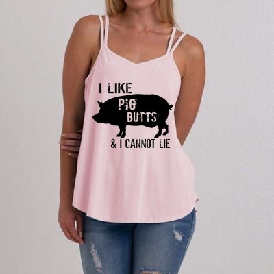 I Like Pig Butts & I Cannot Lie Women's Strappy Tank