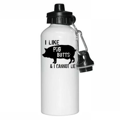 I Like Pig Butts & I Cannot Lie Aluminum Water Bottle 