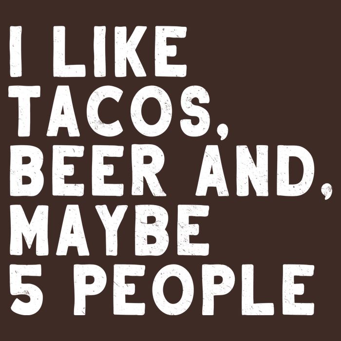 I Like Tacos Beer And Maybe 5 People Cooling Performance Crew T-Shirt