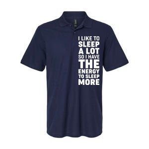 I Like to Sleep A Lot Softstyle Adult Sport Polo