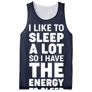 I Like to Sleep A Lot Mesh Reversible Basketball Jersey Tank