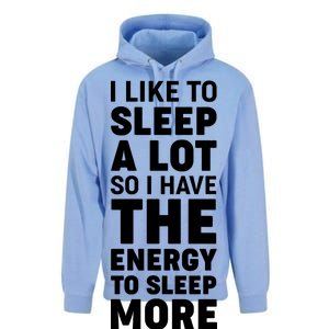 I Like to Sleep A Lot Unisex Surf Hoodie