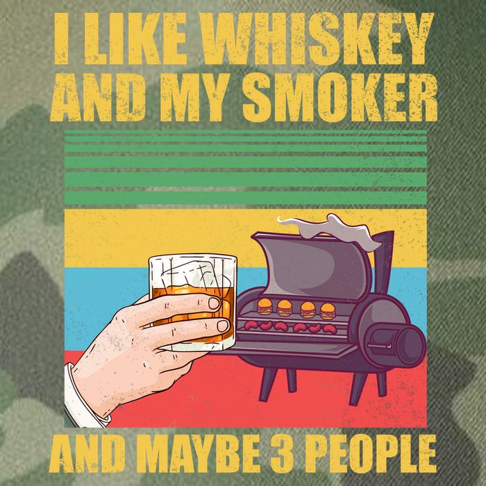 I Like Whiskey And My Smoker And Maybe 3 People Legacy Tie Dye Trucker Hat